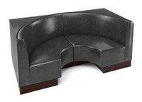 The Miso Flat-Back Modular Lounge Half-Circle Loveseat