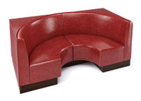The Miso Flat-Back Modular Lounge Half-Circle Loveseat