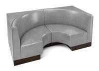 The Miso Flat-Back Modular Lounge Half-Circle Loveseat