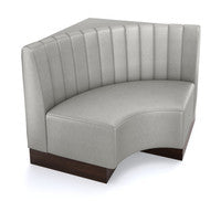 The Miso Channel-Back Modular Lounge Curved Corner Chair