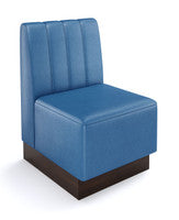 The Miso Channel-Back Modular Lounge Armless Chair