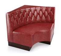 The Miso Diamond-Back Modular Lounge Armless Curved Corner Chair