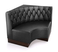 The Miso Diamond-Back Modular Lounge Armless Curved Corner Chair