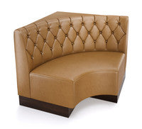 The Miso Diamond-Back Modular Lounge Armless Curved Corner Chair