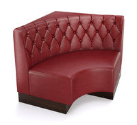 The Miso Diamond-Back Modular Lounge Armless Curved Corner Chair
