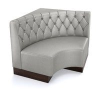 The Miso Diamond-Back Modular Lounge Armless Curved Corner Chair