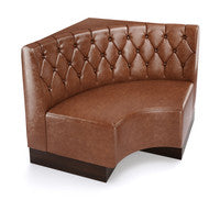 The Miso Diamond-Back Modular Lounge Armless Curved Corner Chair