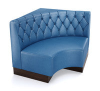 The Miso Diamond-Back Modular Lounge Armless Curved Corner Chair