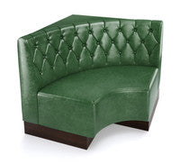 The Miso Diamond-Back Modular Lounge Armless Curved Corner Chair
