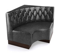 The Miso Diamond-Back Modular Lounge Armless Curved Corner Chair