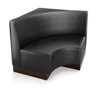 The Miso Flat-Back Modular Lounge Curved Corner Armless Chair