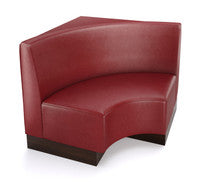 The Miso Flat-Back Modular Lounge Curved Corner Armless Chair