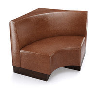 The Miso Flat-Back Modular Lounge Curved Corner Armless Chair