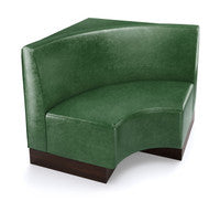 The Miso Flat-Back Modular Lounge Curved Corner Armless Chair