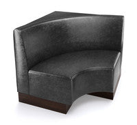 The Miso Flat-Back Modular Lounge Curved Corner Armless Chair