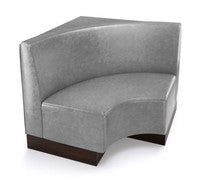 The Miso Flat-Back Modular Lounge Curved Corner Armless Chair