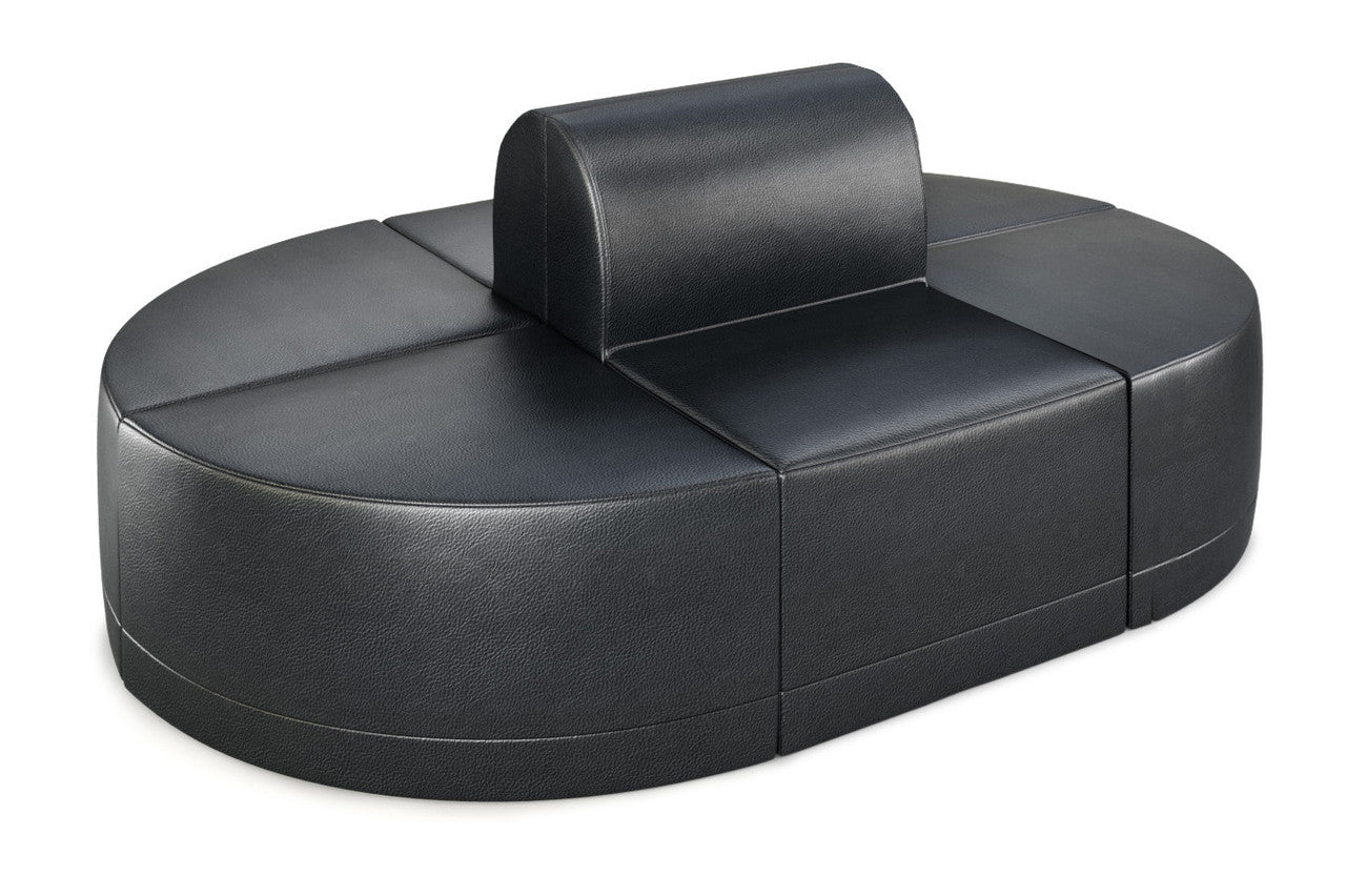 The Polar Modular Lounge Black Seating Arrangement 3