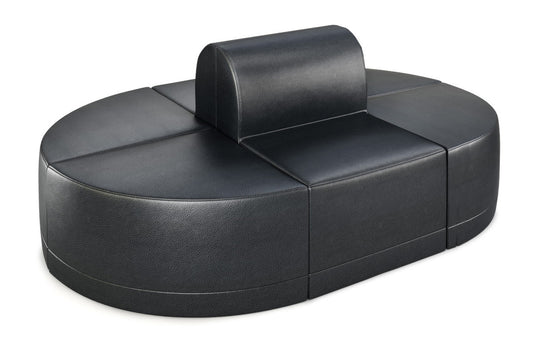 The Polar Modular Lounge Black Seating Arrangement 3