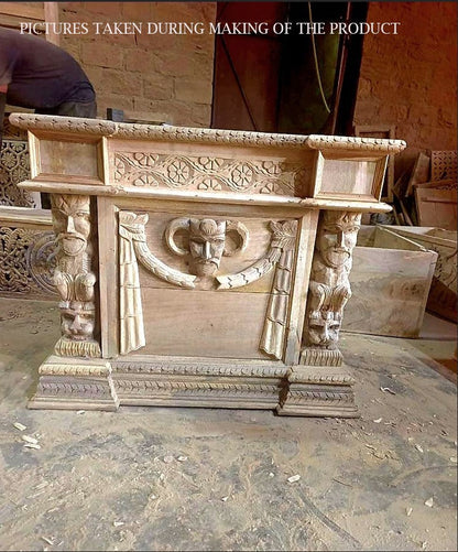 DAZE Hand Carved Gothic Nightstand