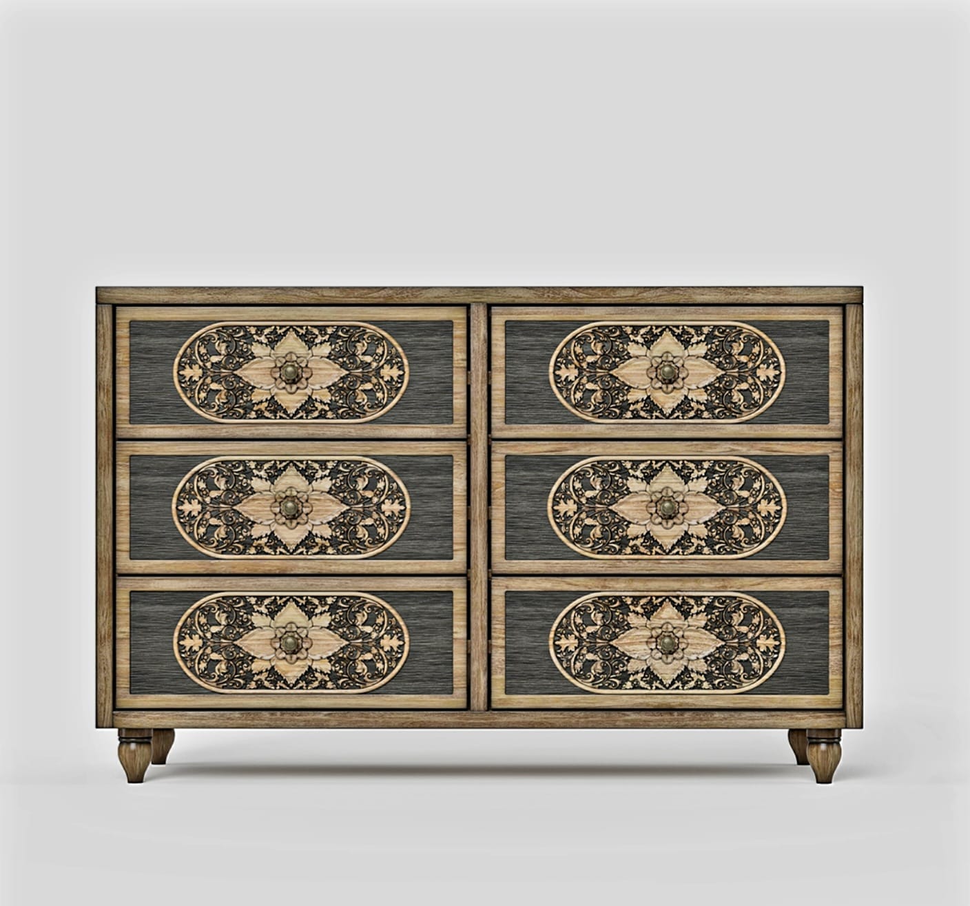 Shay Solid Wooden 5pcs Bedroom Set