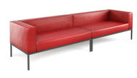 Illia Modular Lounge Fully-Welded Gunmetal Frame Long Sofa