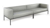 Illia Modular Lounge Fully-Welded Gunmetal Frame Long Sofa