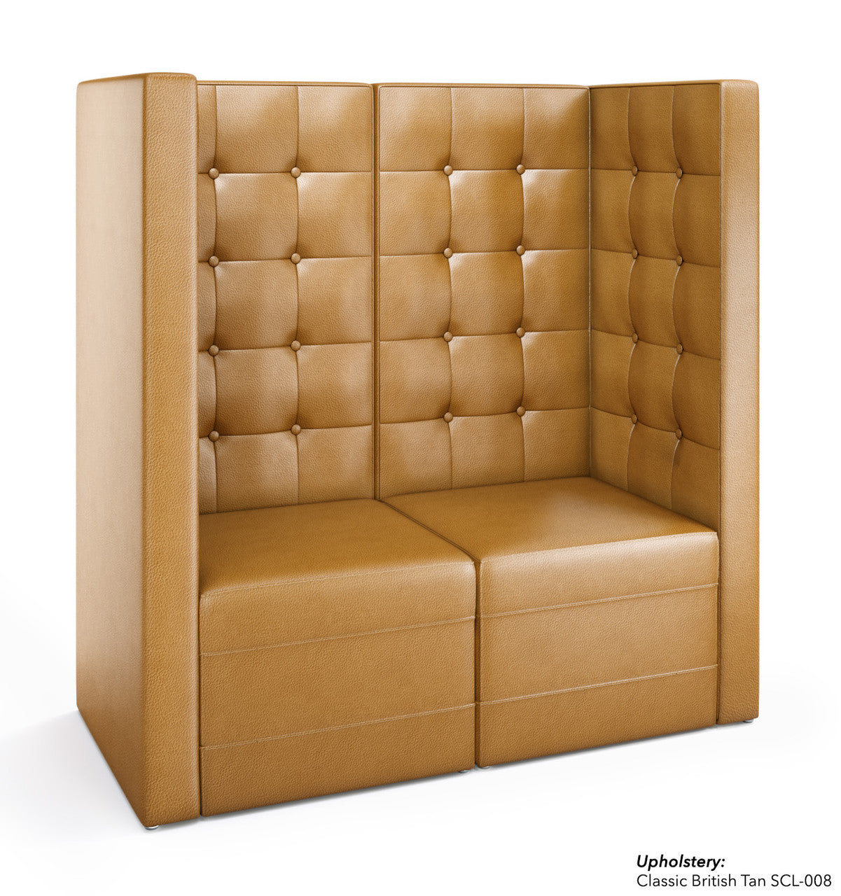 The Jenna Modular Lounge Love Seat with Arms
