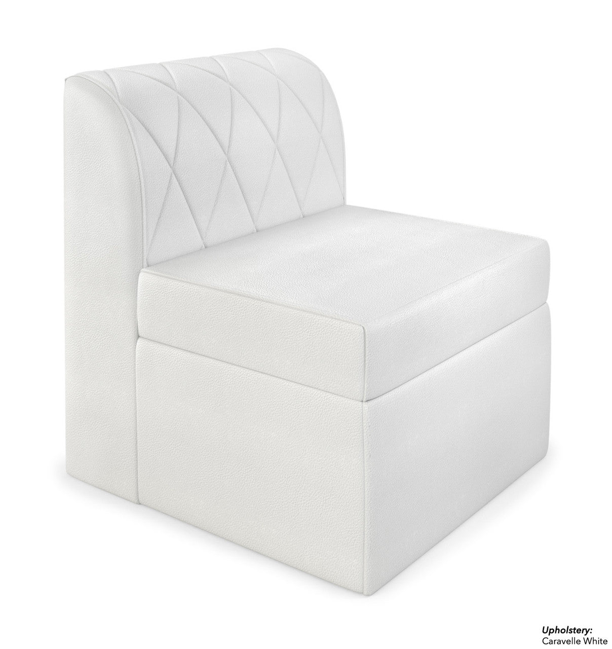 The Venice Diamond-Tufted Modular Lounge Armless Chair