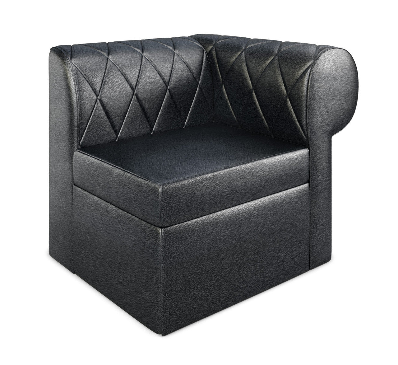 Extensión lateral derecha con brazo redondeado y capitoné modular Venice Diamond-Tufted