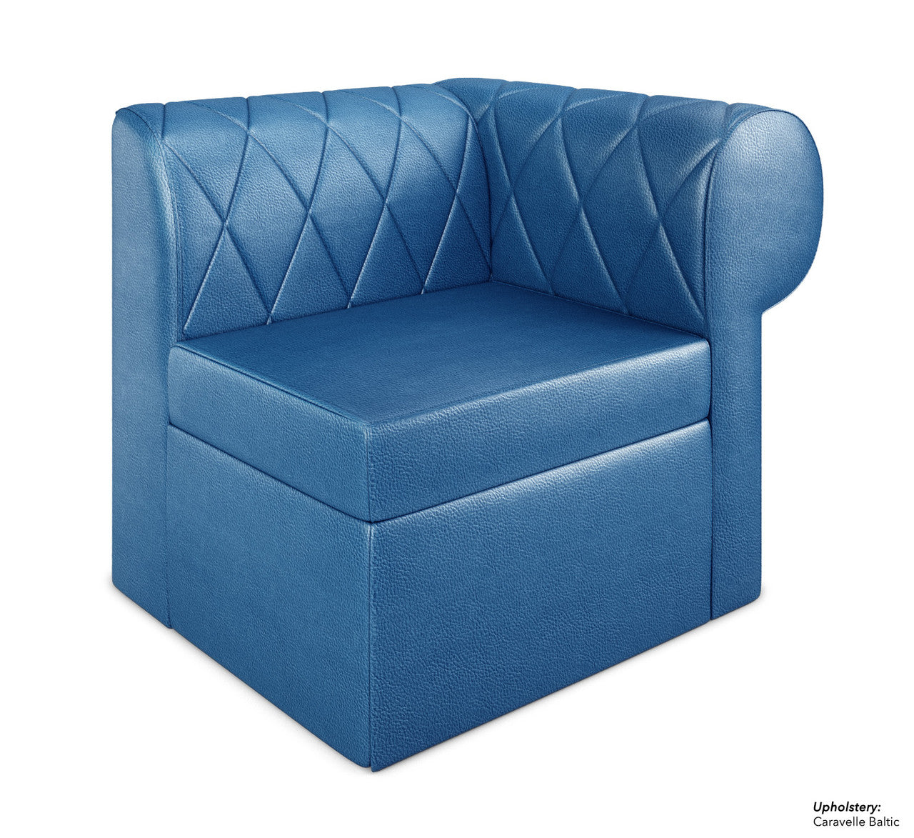 Extensión lateral derecha con brazo redondeado y capitoné modular Venice Diamond-Tufted