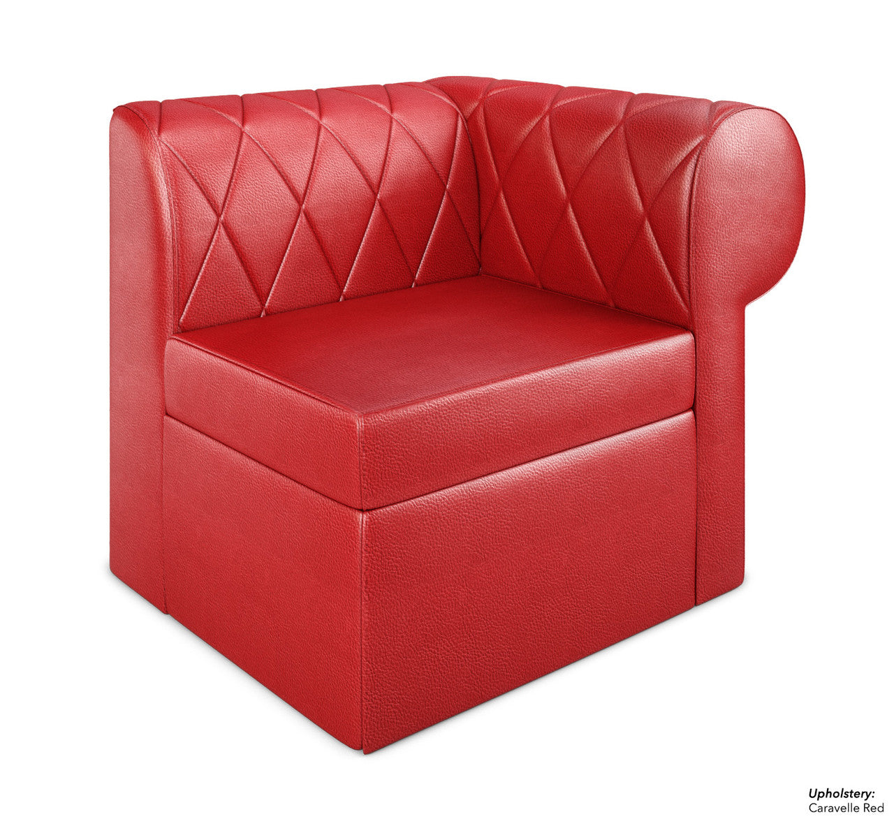 Extensión lateral derecha con brazo redondeado y capitoné modular Venice Diamond-Tufted