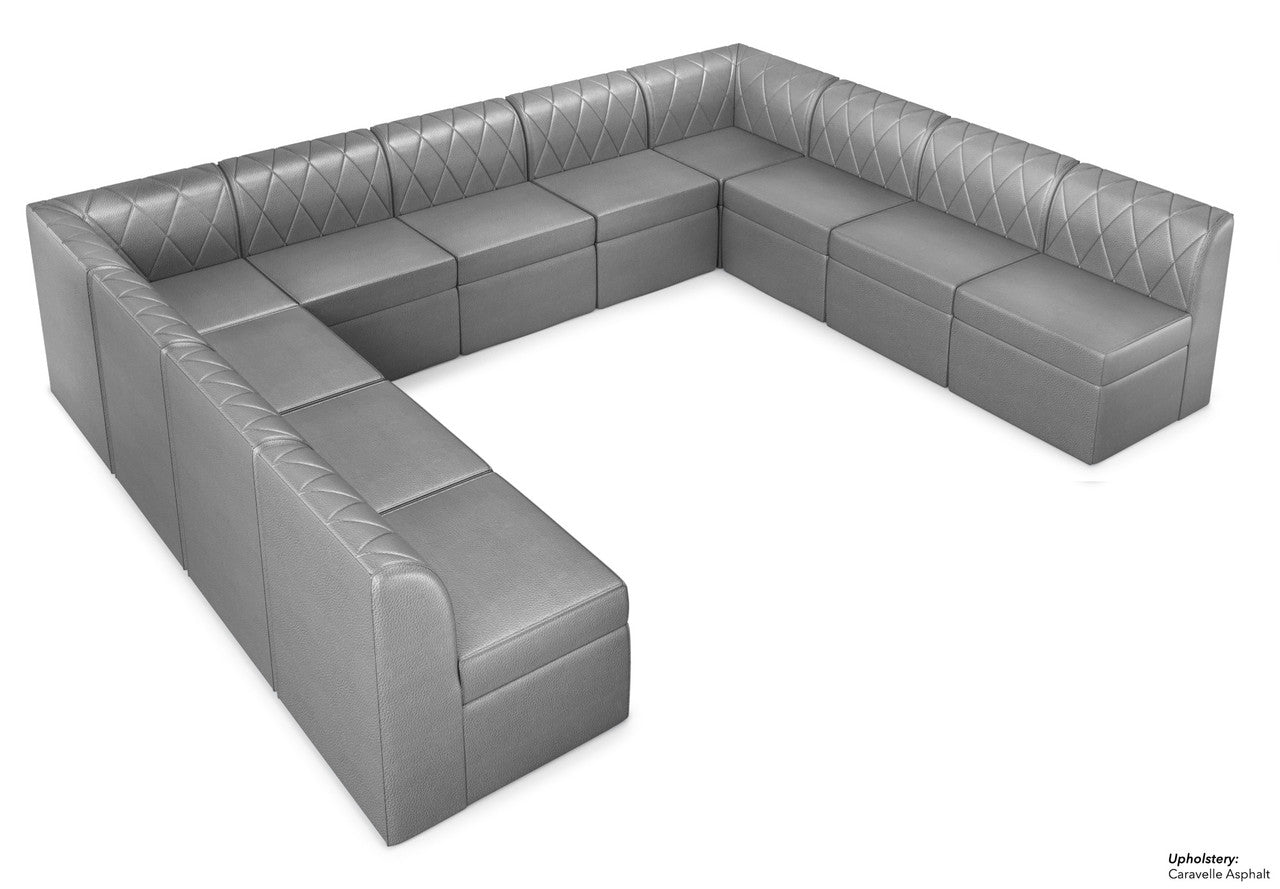 The Venice Diamond-Tufted Modular Lounge Seating Arrangement G2