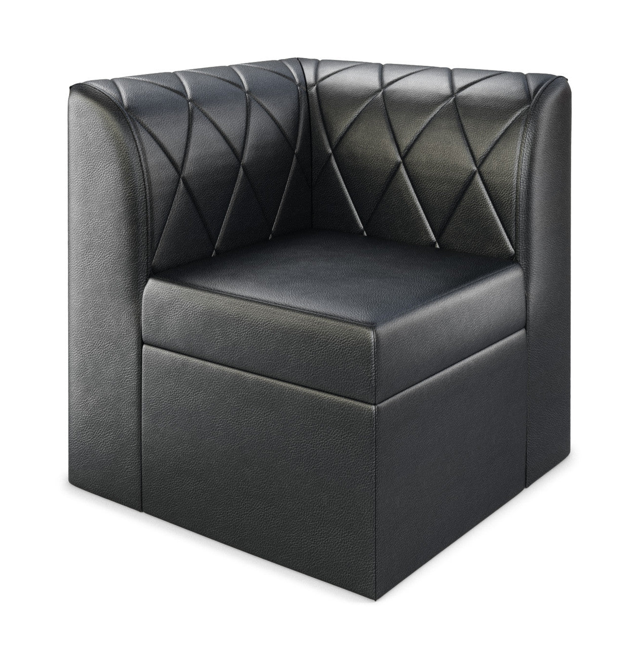 Sillón esquinero modular con capitoné de diamantes Venice