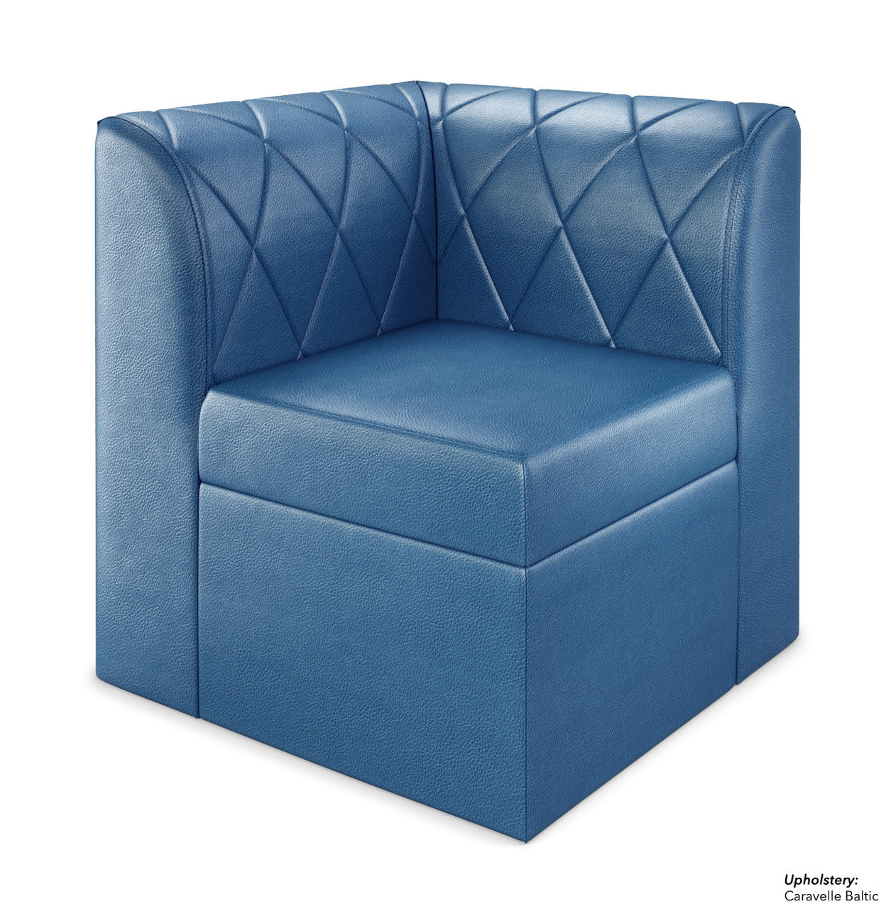 Sillón esquinero modular con capitoné de diamantes Venice