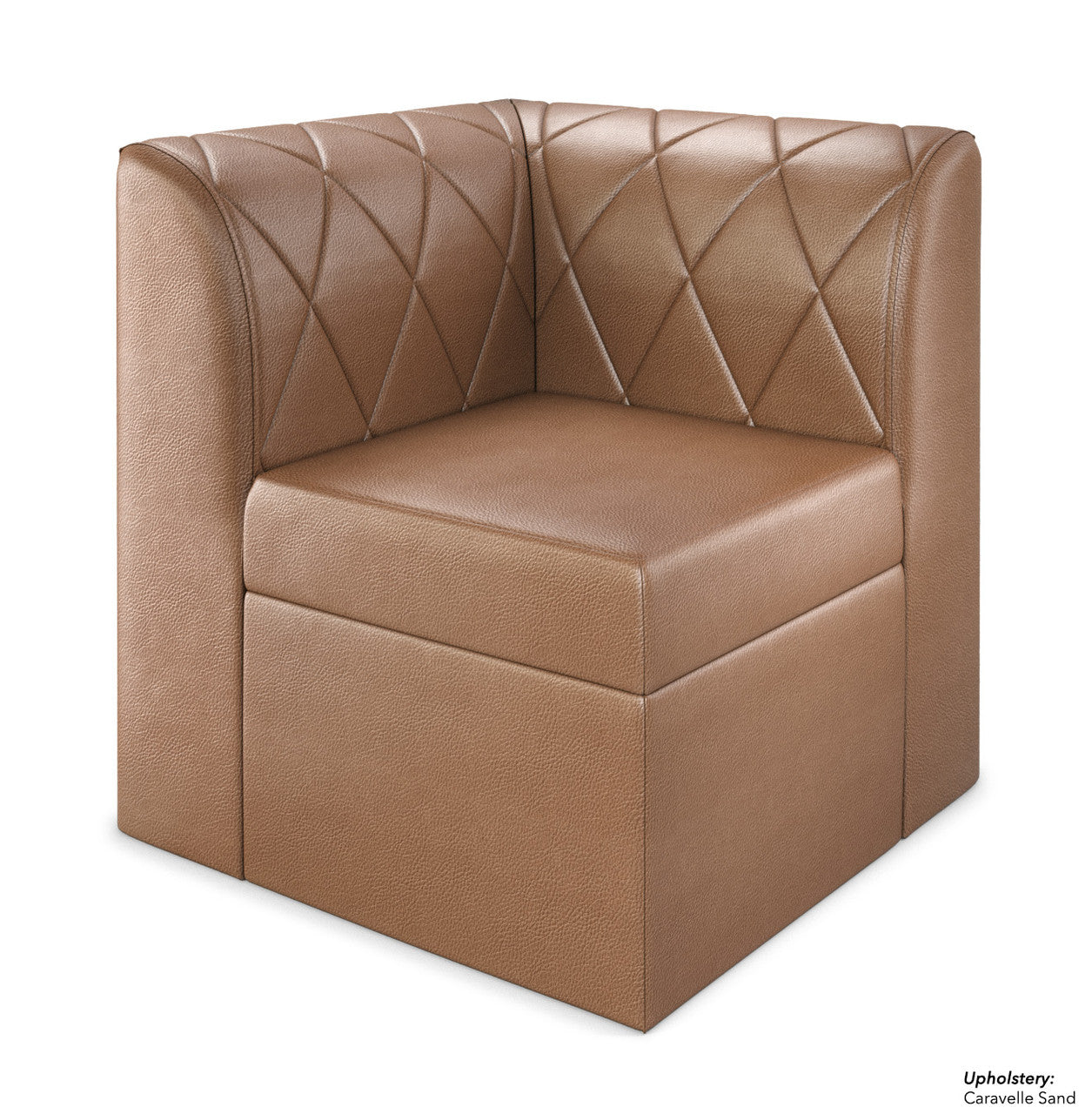 Sillón esquinero modular con capitoné de diamantes Venice
