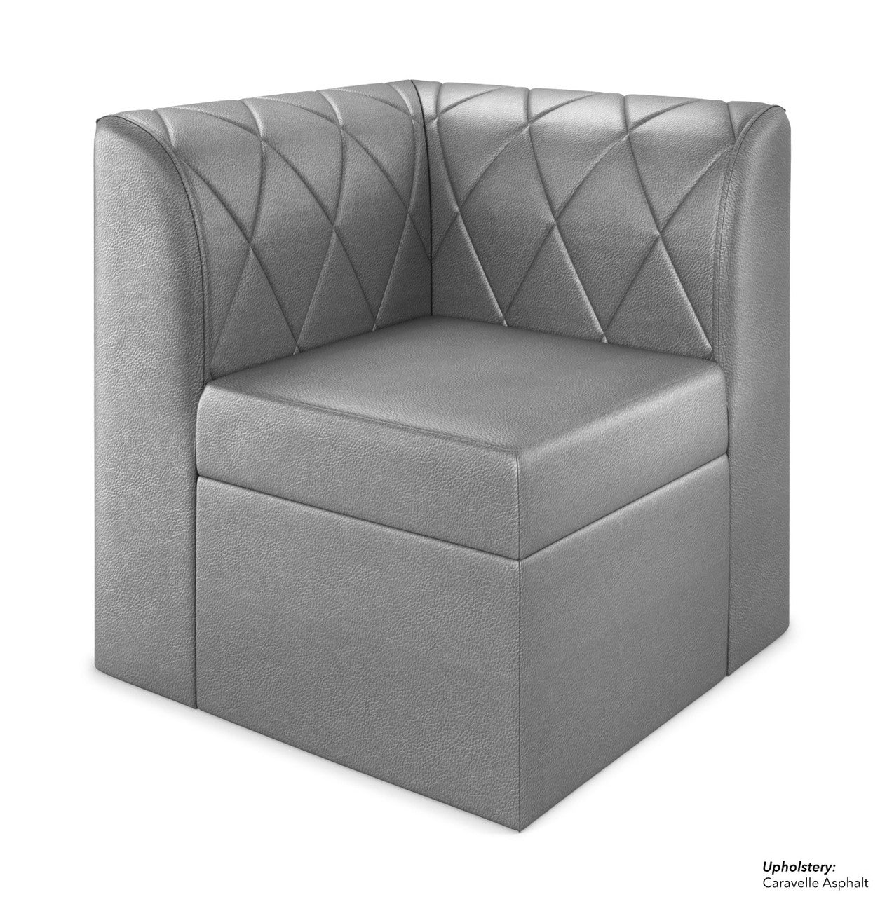 Sillón esquinero modular con capitoné de diamantes Venice