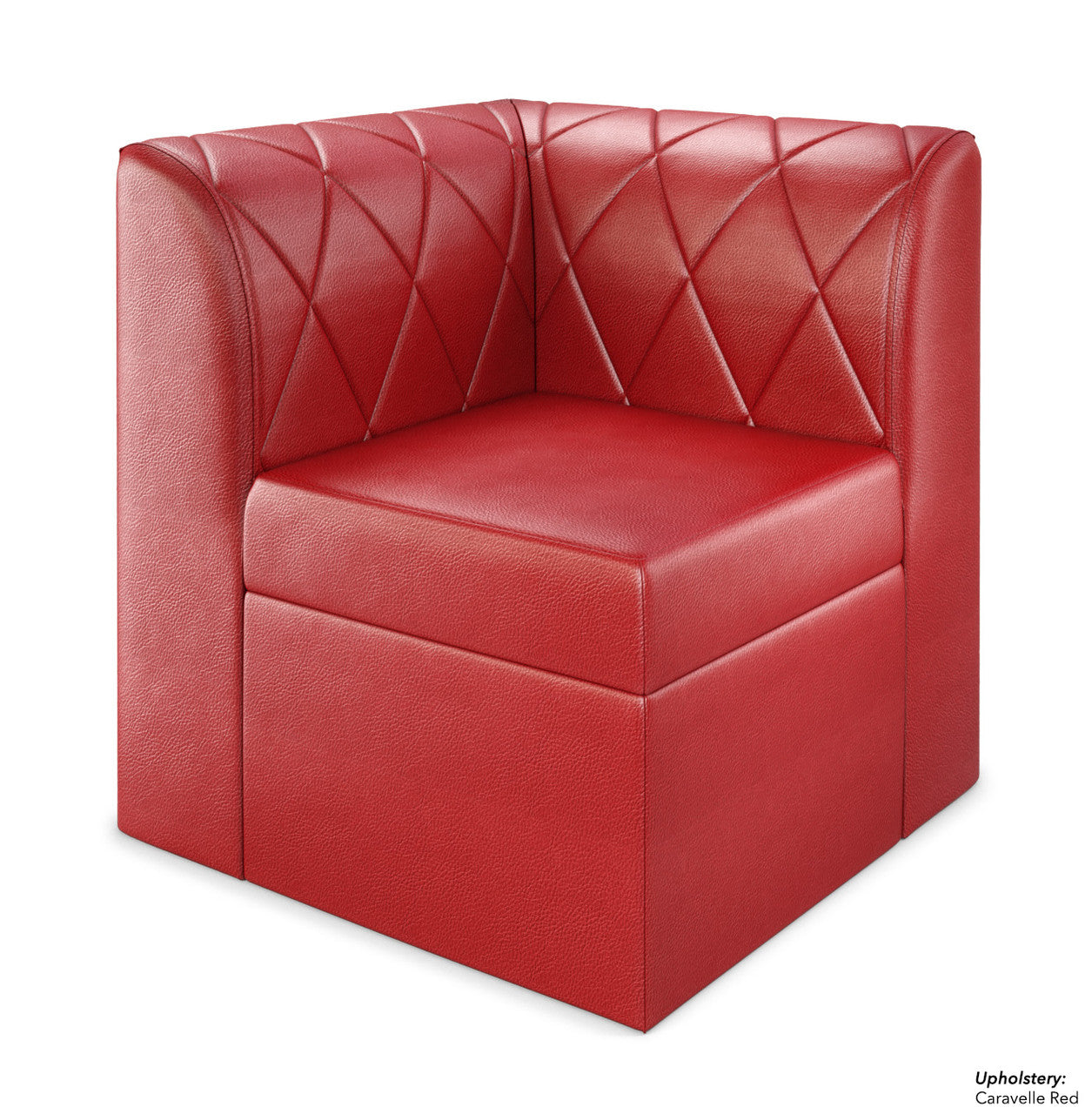 Sillón esquinero modular con capitoné de diamantes Venice