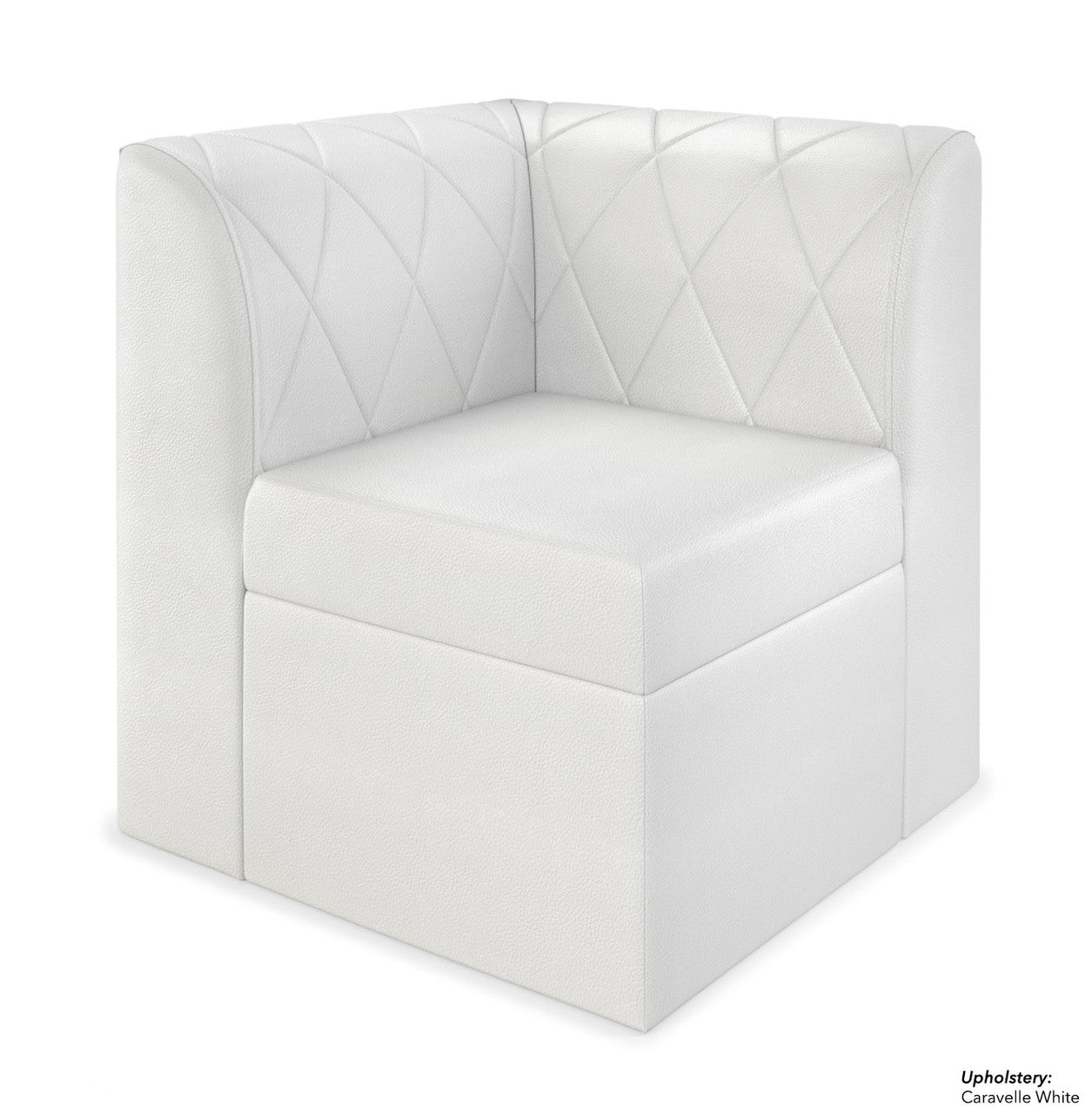 Sillón esquinero modular con capitoné de diamantes Venice