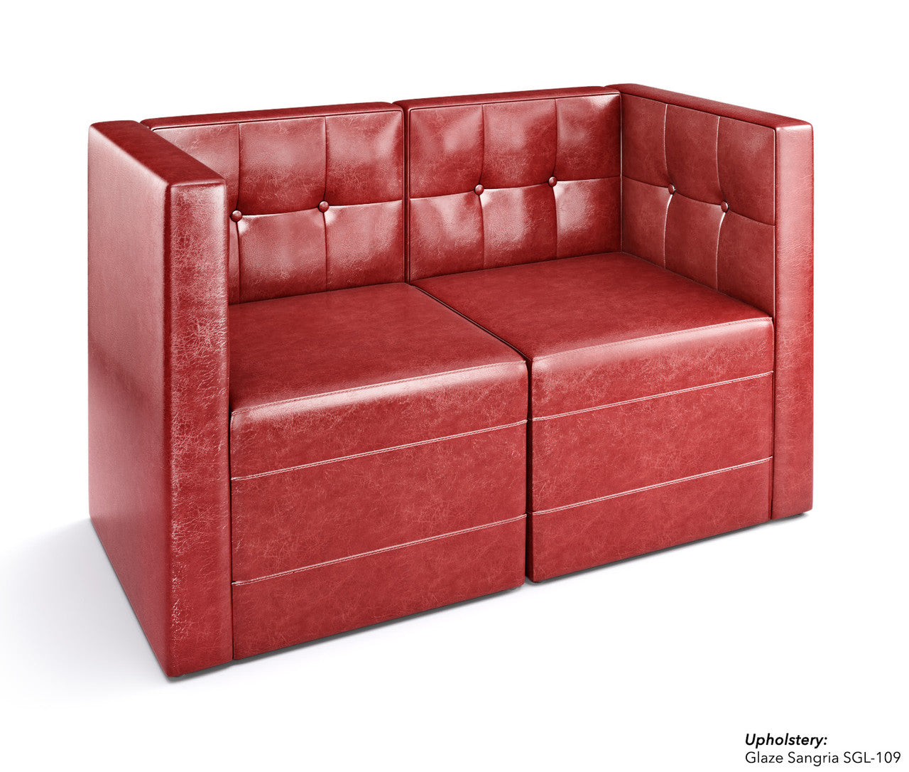 The Mitchell Modular Lounge Love Seat with Arms