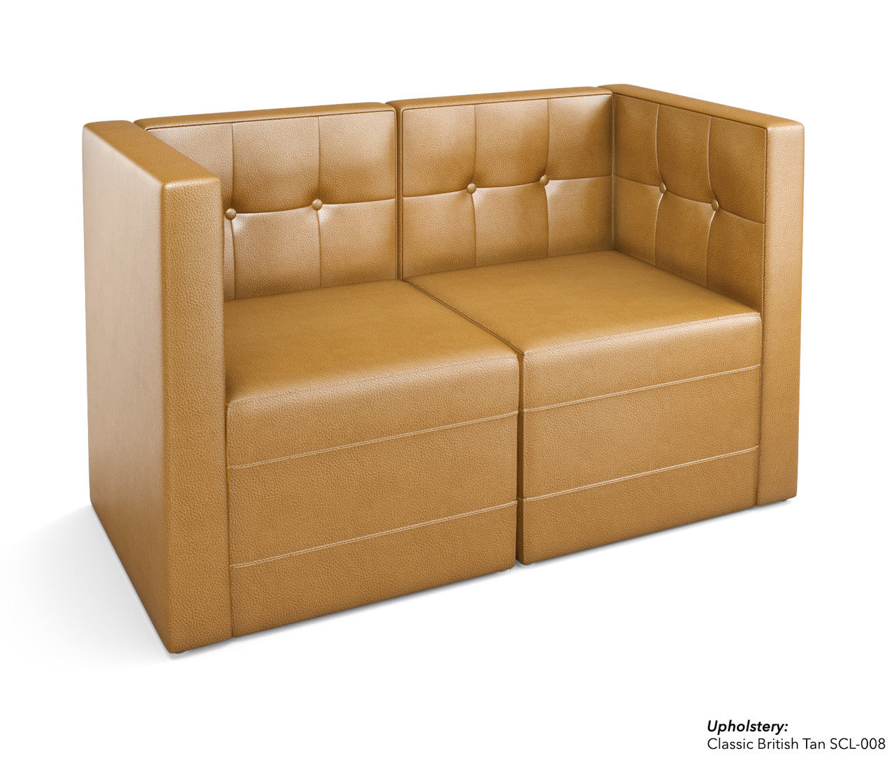 The Mitchell Modular Lounge Love Seat with Arms