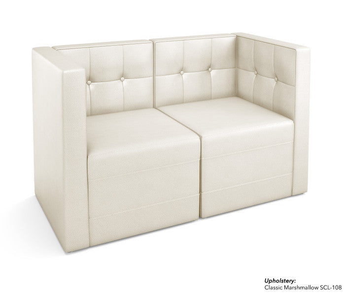 The Mitchell Modular Lounge Love Seat with Arms