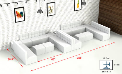 The Mitchell Modular Lounge Armless Chair