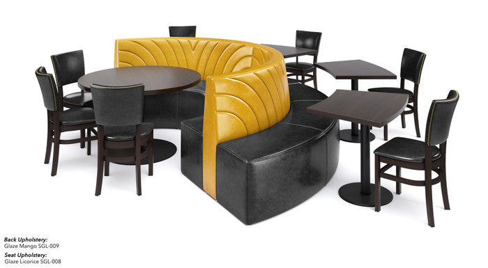 The Miami Modular Lounge Restaurant Seating with Tables and Chair