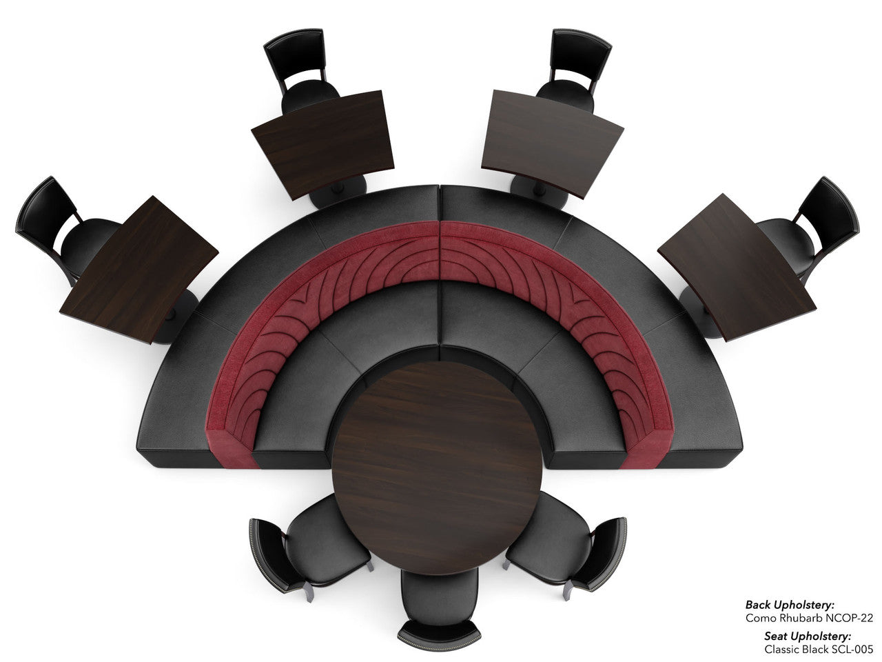 The Miami Modular Lounge Restaurant Seating with Tables and Chair