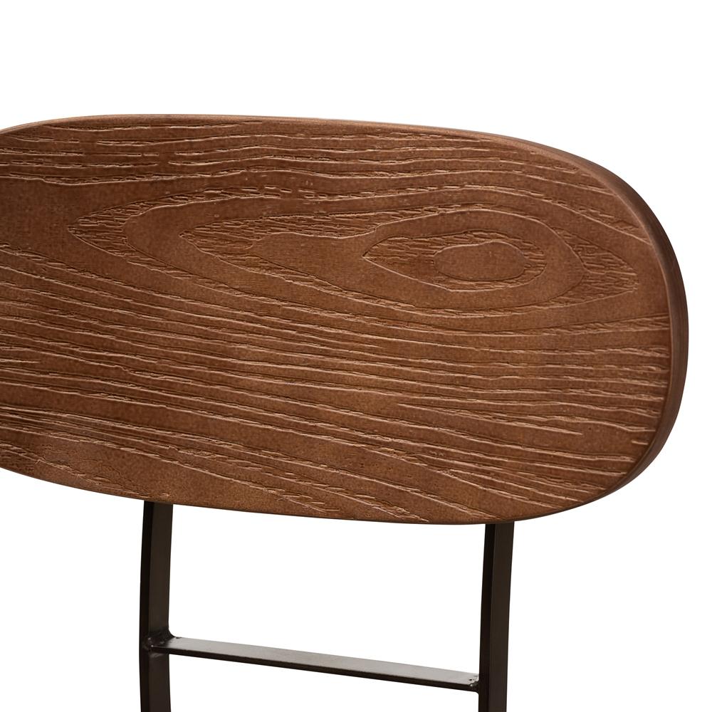 Clark Rustic Industrial Style Counter Stool Set of 2