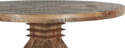 Regal Hearth Hand Carved  Round Dining Table Set With 4 Chairs