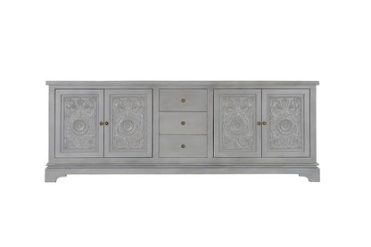 Ariana Hand Carved 3 Drawer Cabinet Sideboard