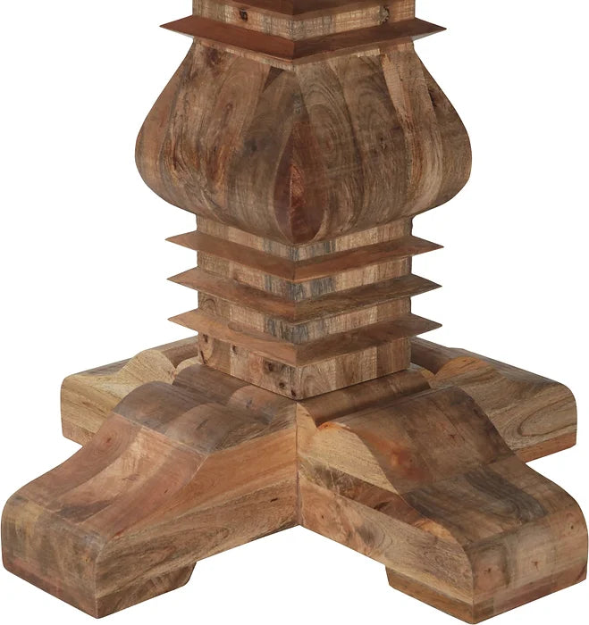 Regal Hearth Hand Carved  Round Dining Table Set With 4 Chairs