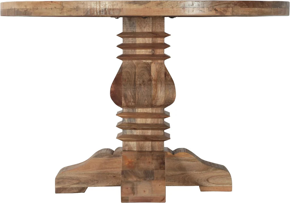Regal Hearth Hand Carved  Round Dining Table Set With 4 Chairs