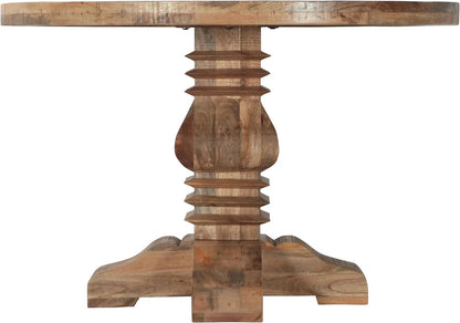 Regal Hearth Hand Carved  Round Dining Table Set With 4 Chairs